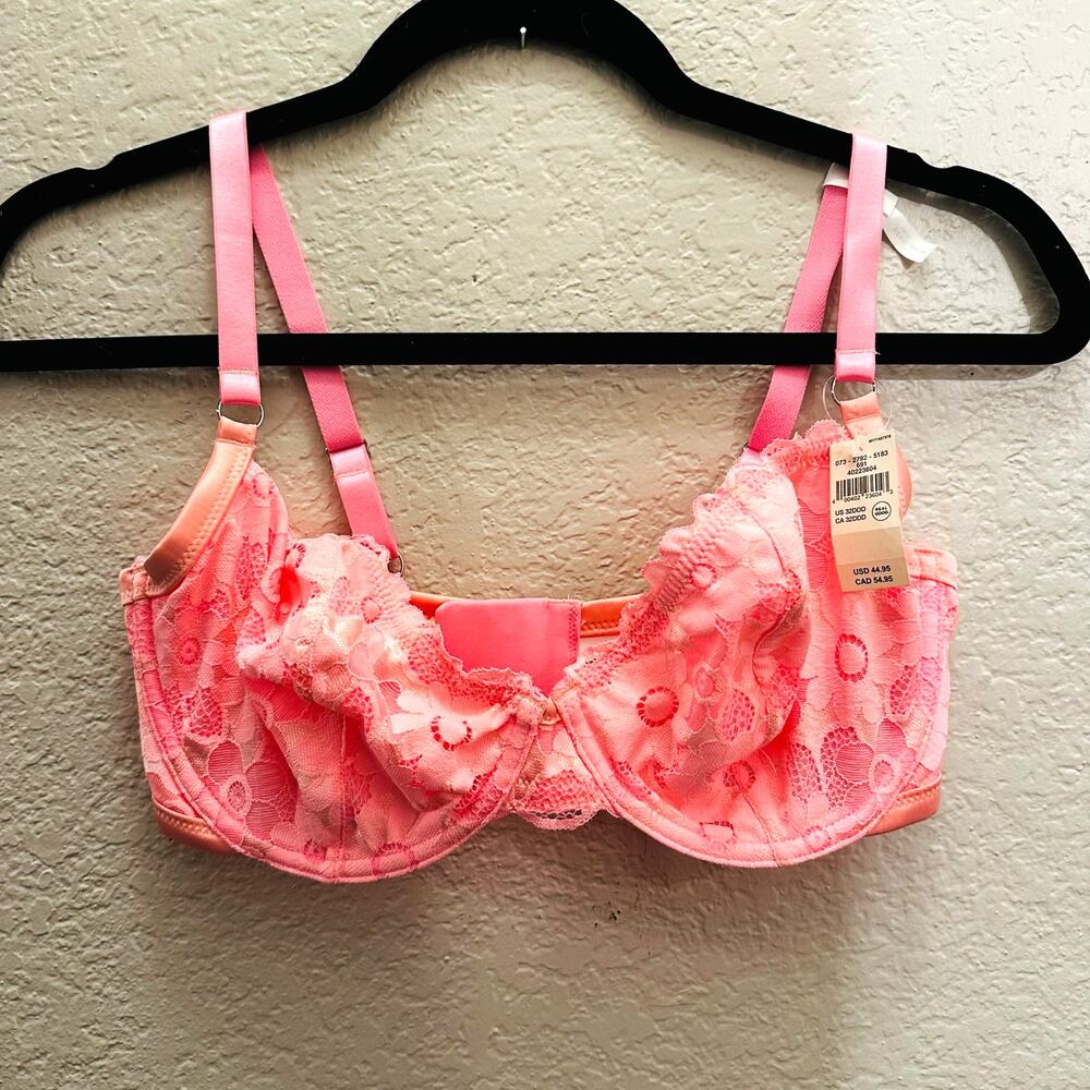Aerie Wire Lace Pink Bra 32DDD